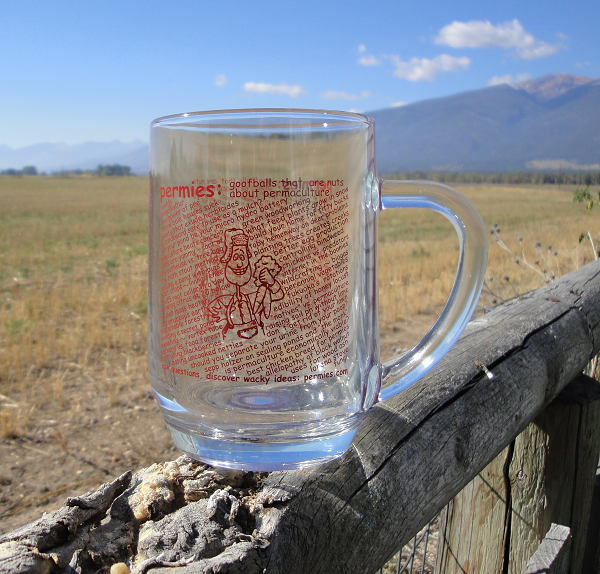 permaculture glass mug