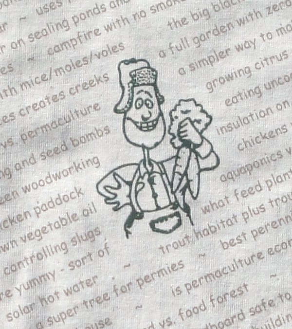 permaculture tshirt closeup