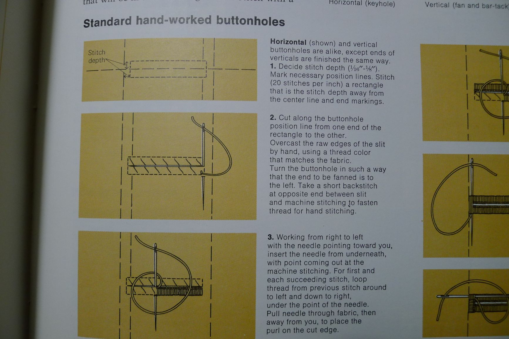 hand sewing buttonholes? What's the trick? (sewing forum at permies)