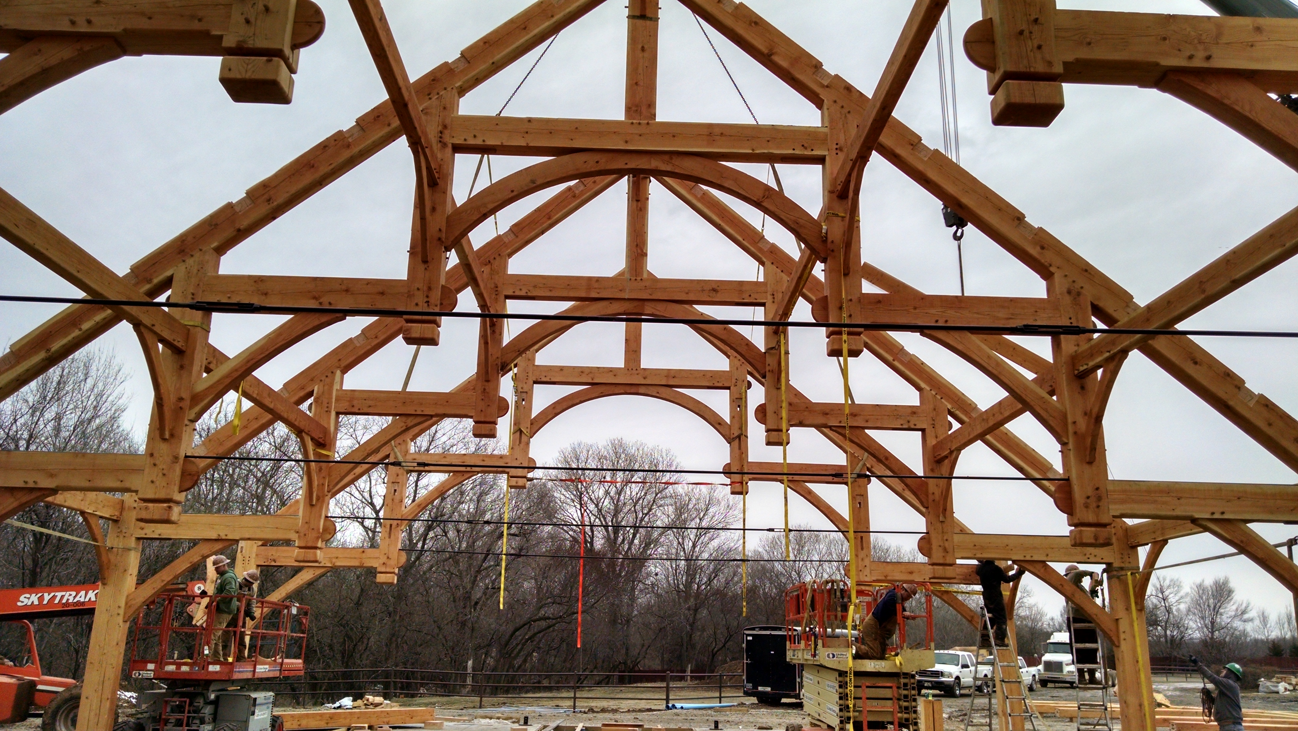 Деревянные фермы перекрытия 8 метров